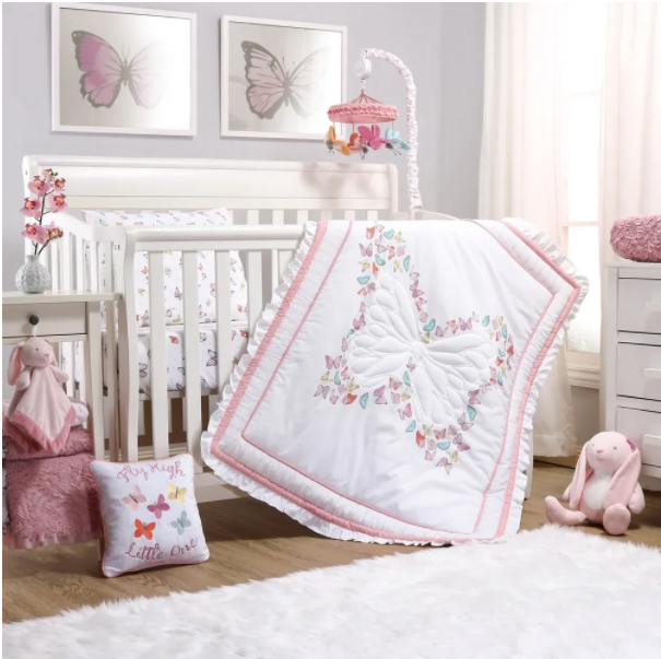 Cot Set 5 Piece - Butterfly