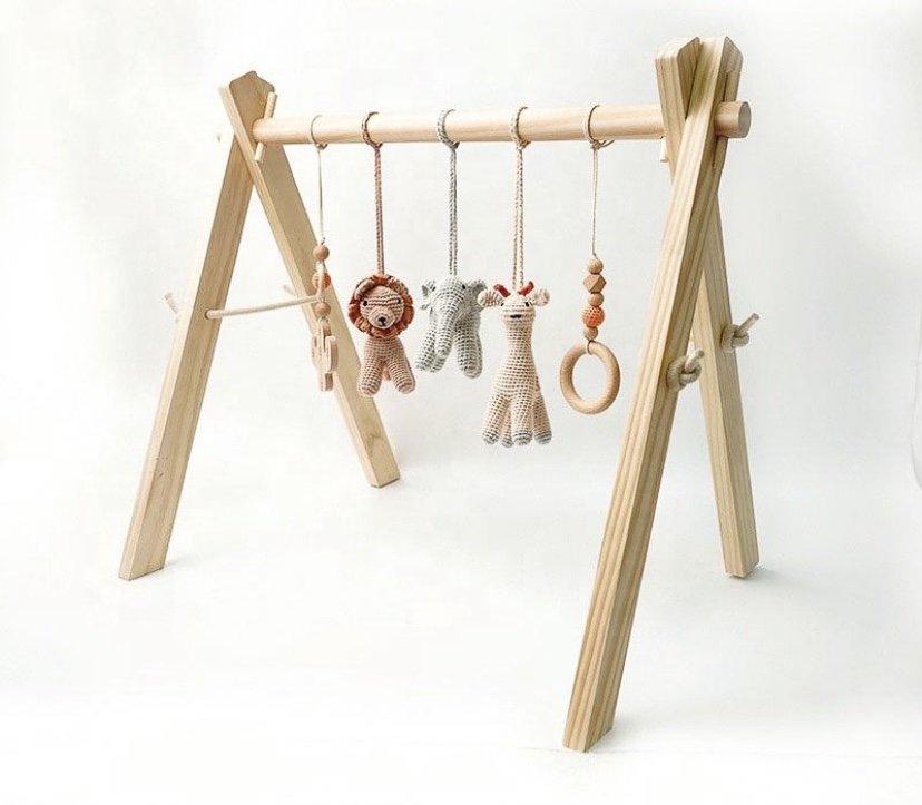 Baby Gym with Handmade Crochet Toys