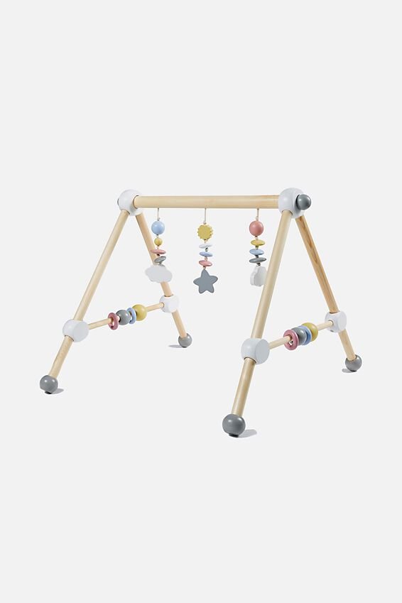 Baby wooden play gym