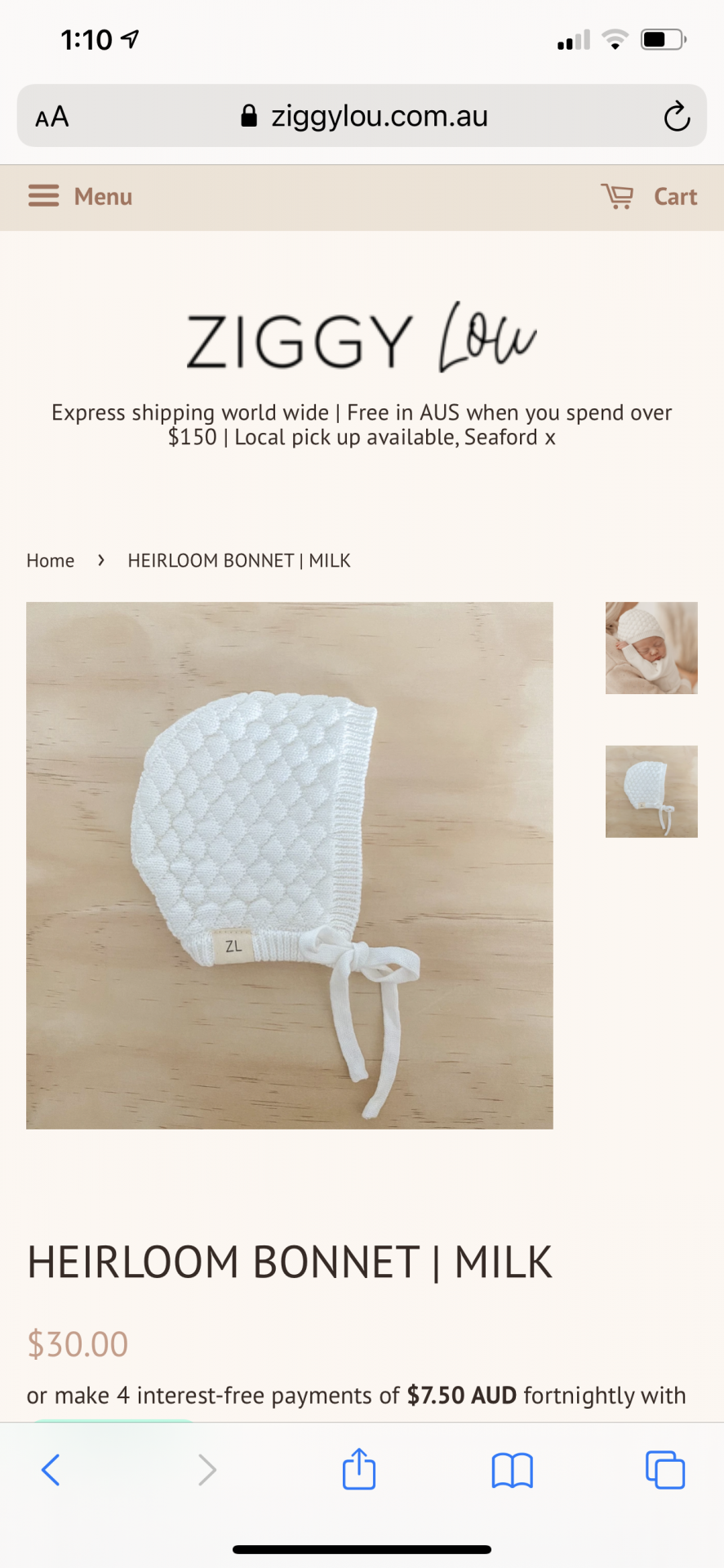 Heirloom Bonnet