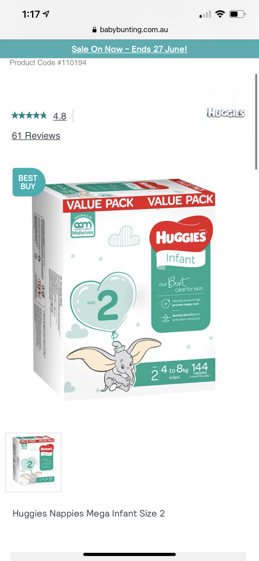 Size 2 Nappies