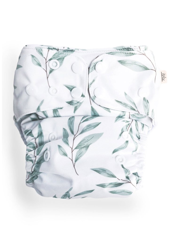 Olive Leaf Modern Cloth Nappy