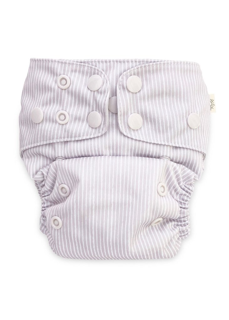Sand Pinstripe Modern Cloth Nappy