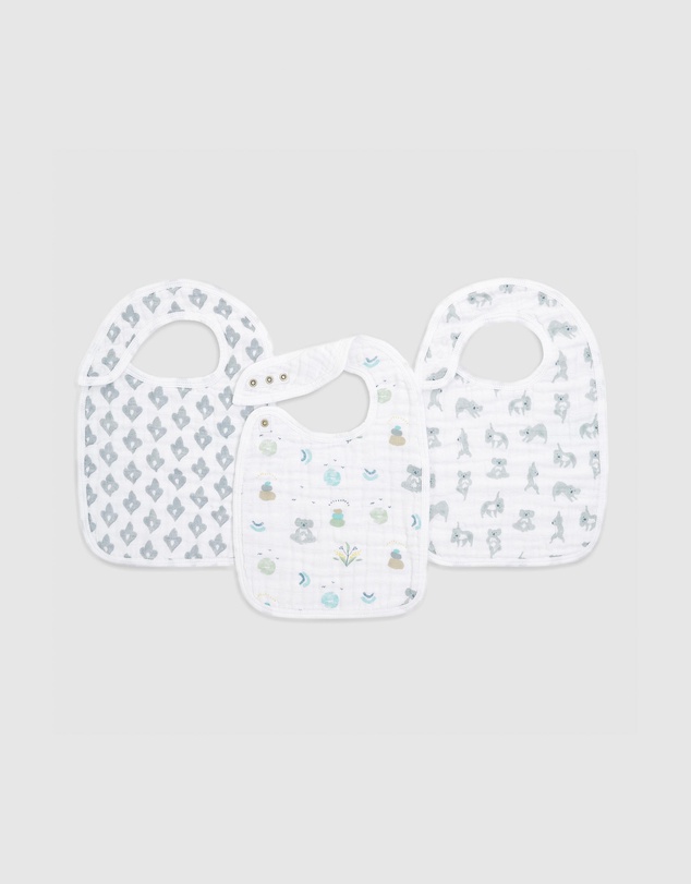ADEN & ANAIS - 3-Pack Classic Snap Bibs