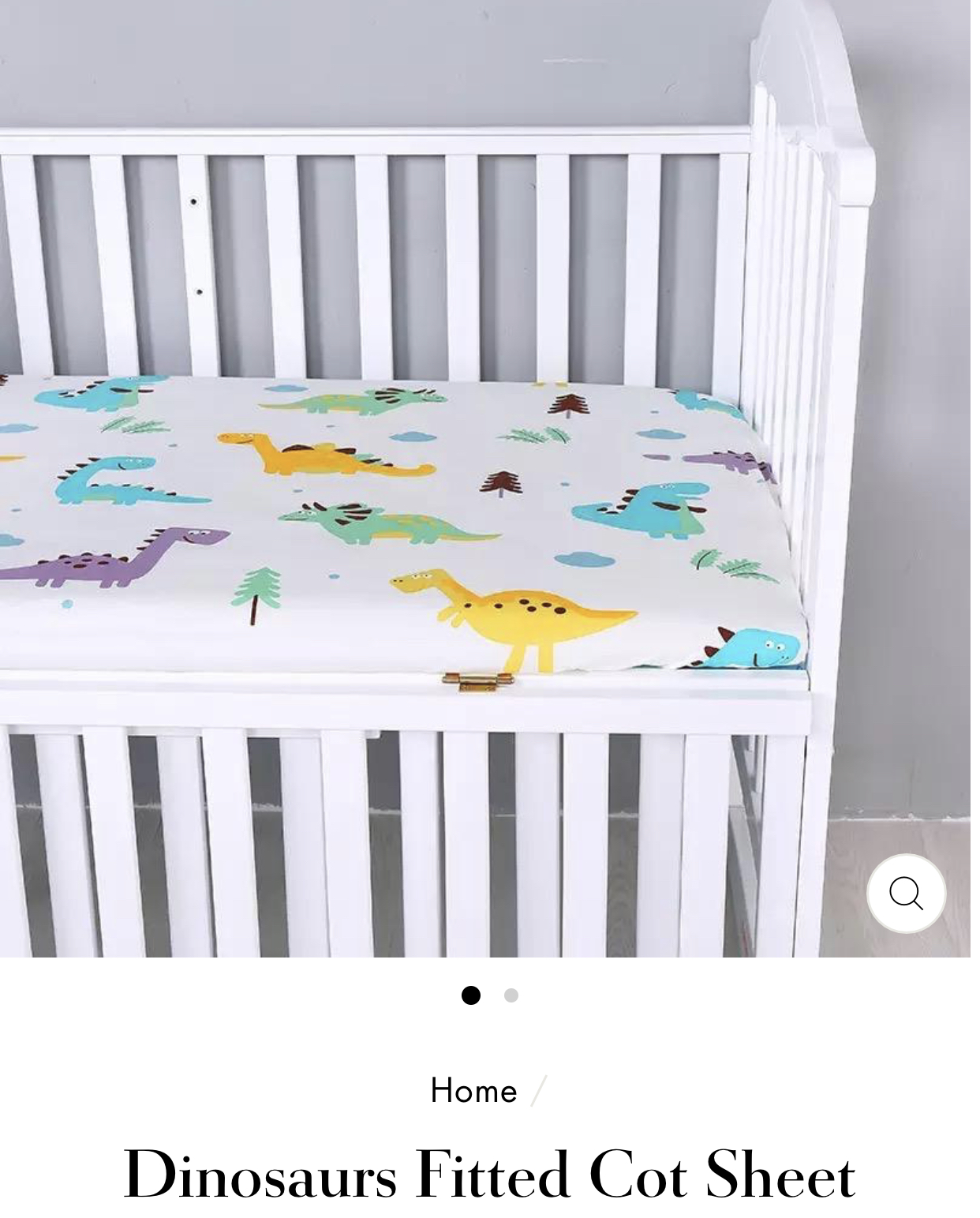 Dinosaur fitted sheet