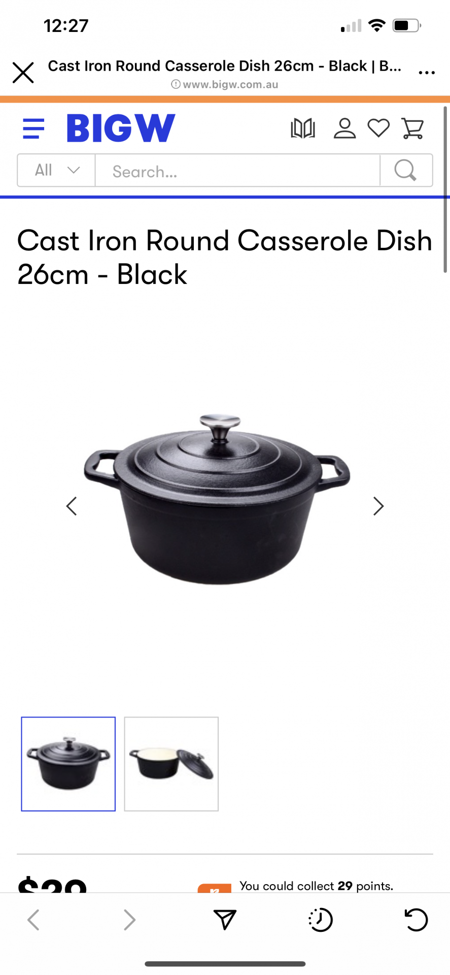 Cast iron pot