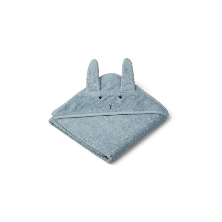 Hooded Baby Towel - Rabbit Sea Blue