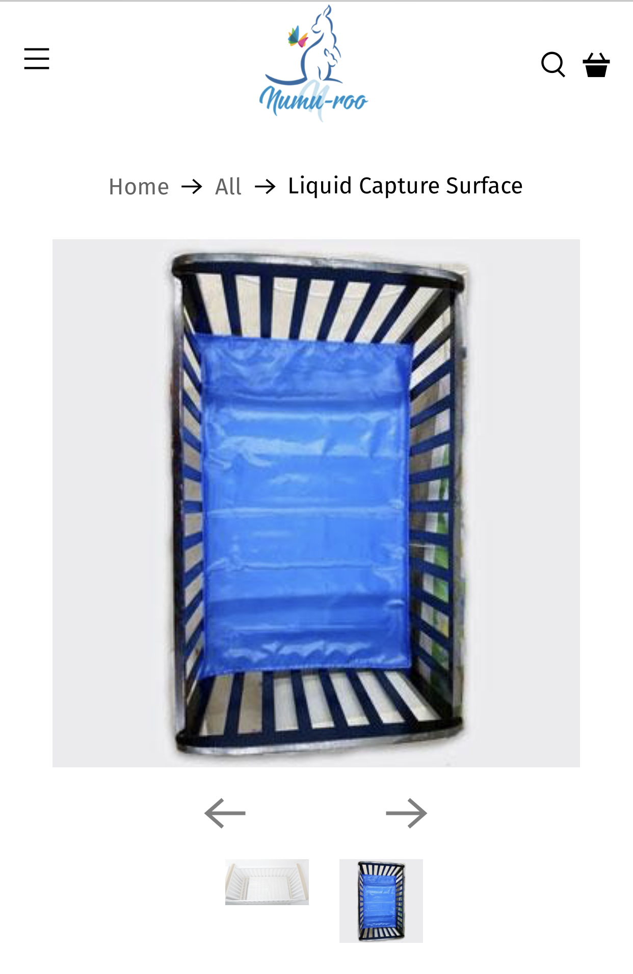 Liquid capture for crib