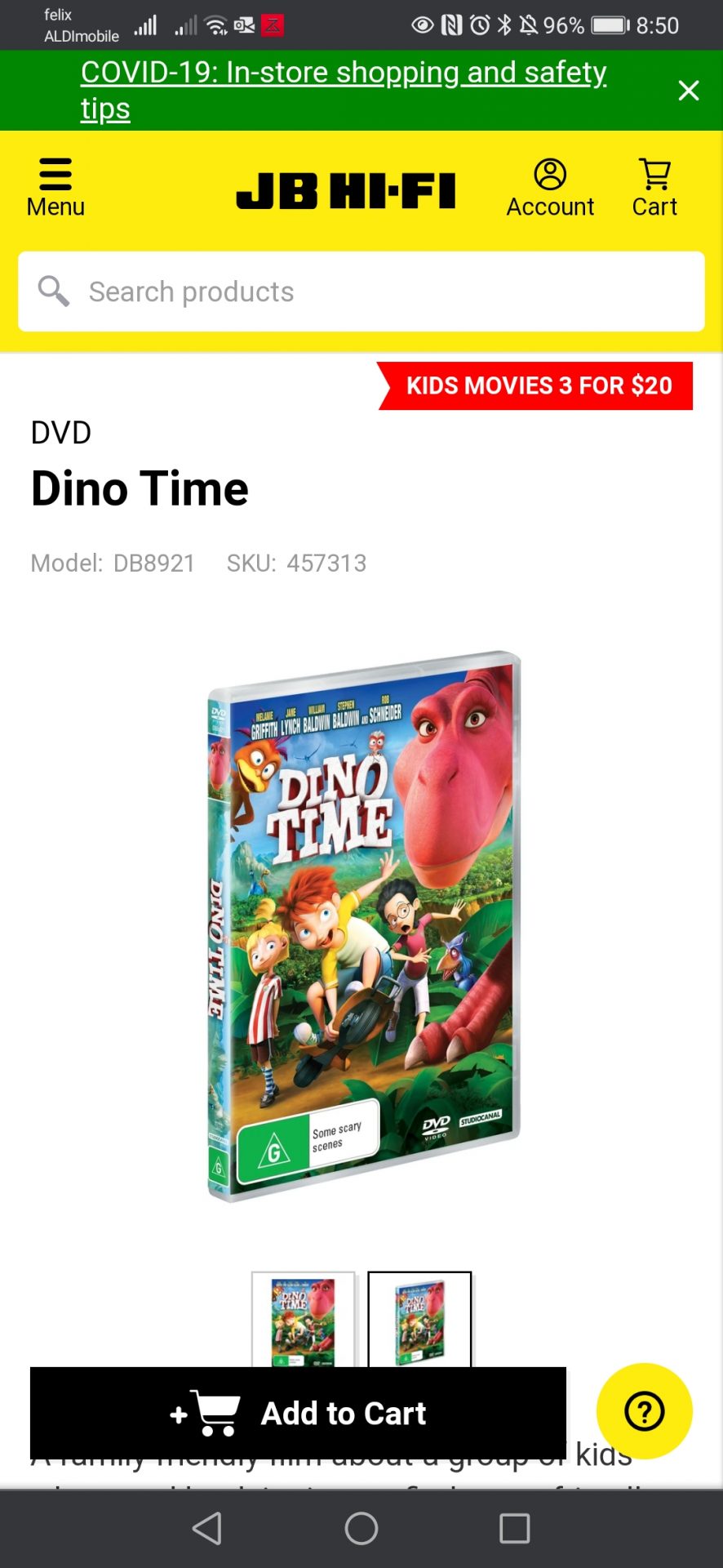 Dino Time movie dvd
