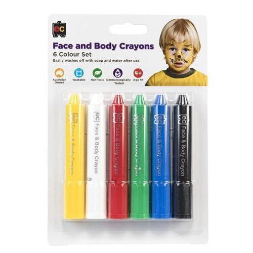 Face and body crayons