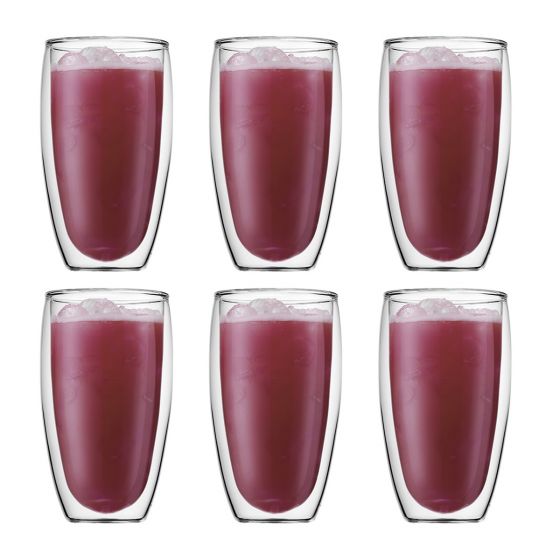 Bodum-Pavina, 6 pcs glass, double wall, large, 0.45 l, 15 oz