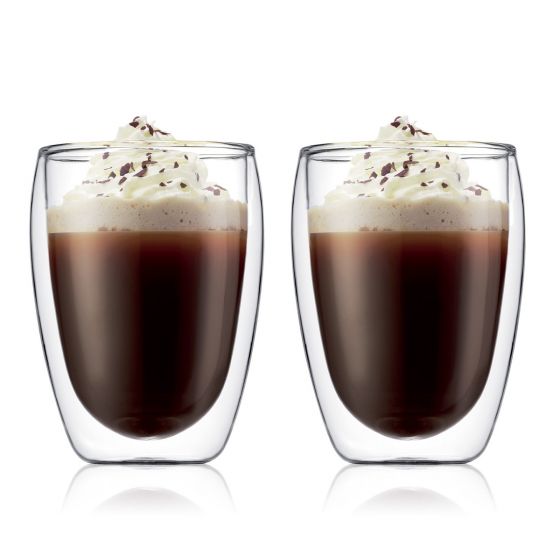 Bodum-Pavina, 2 pcs glass, double wall, medium, 0.35 l, 12 oz