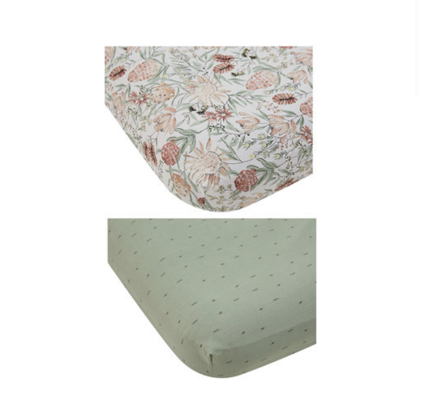 Bassinet and Cot fitted Sheets