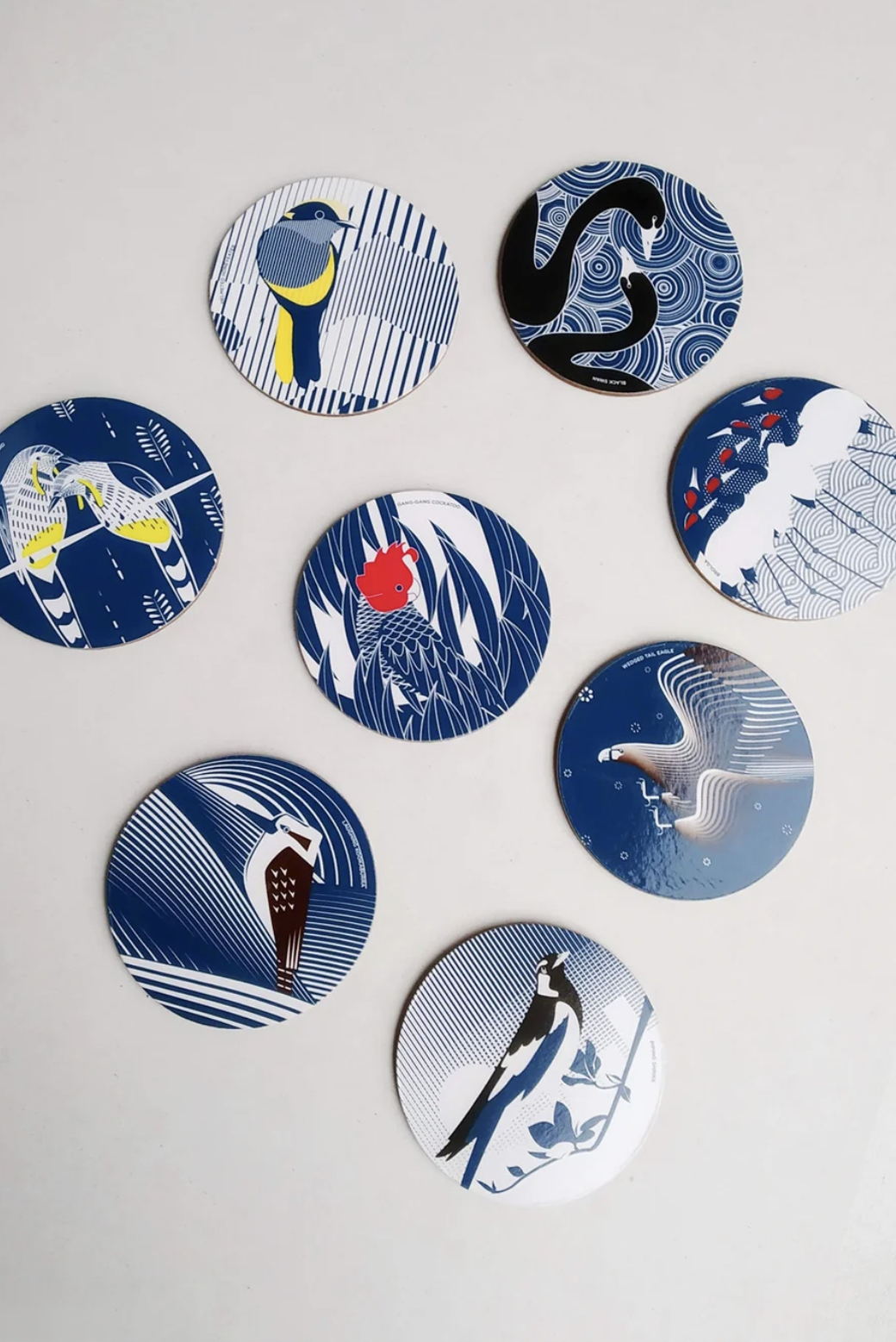 Australian Bird Emblem Coasters