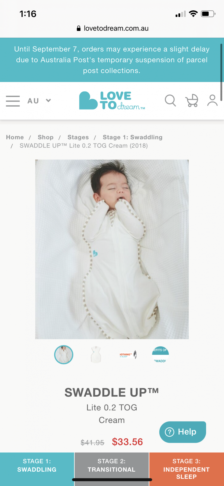 Love to dream swaddle