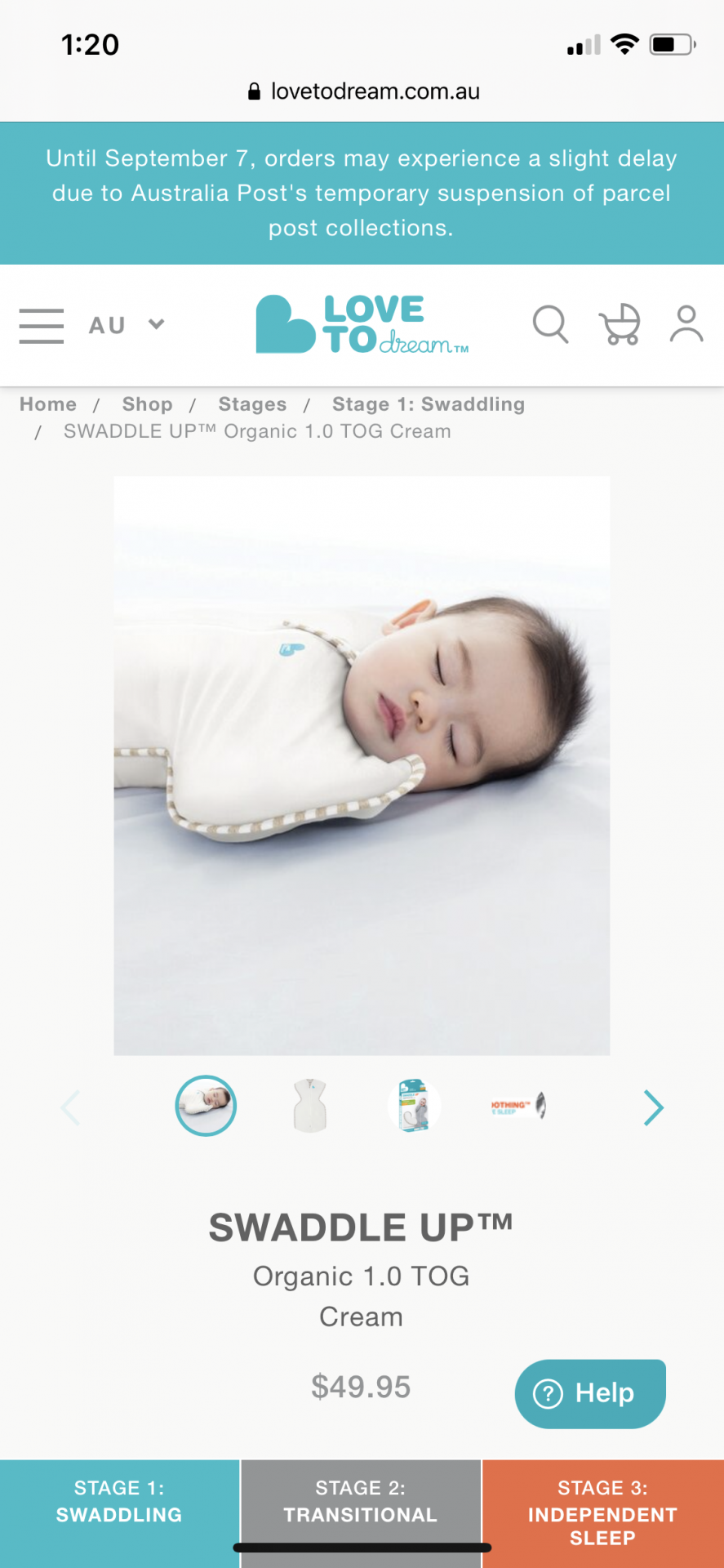 Love to dream swaddle