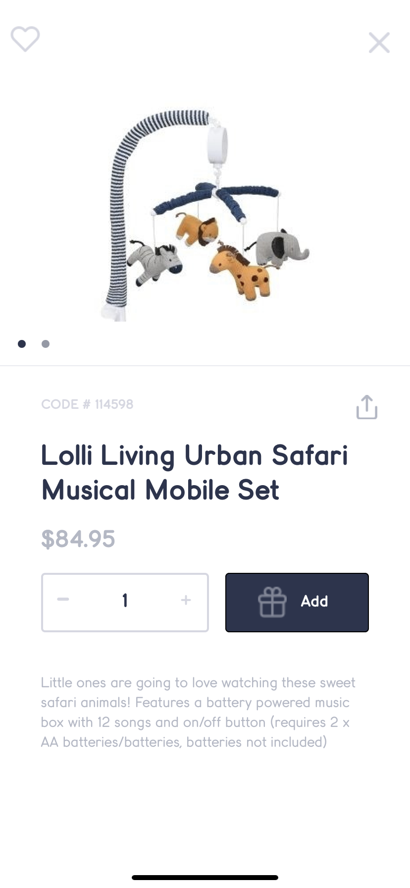 Lolli living urban safari mobile