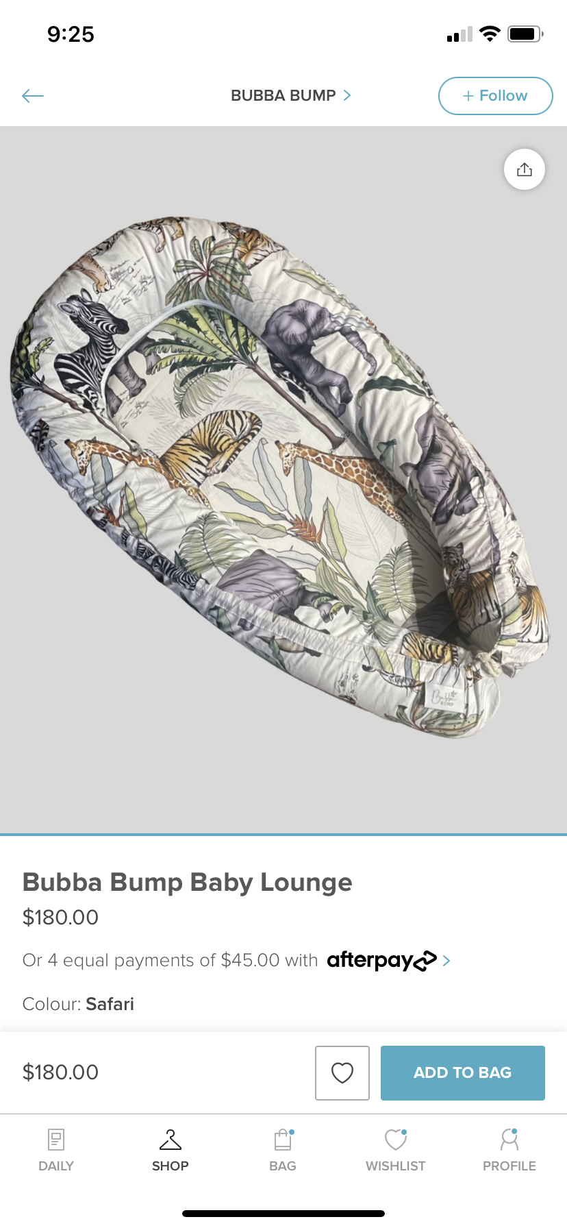 Bubba bump baby lounge