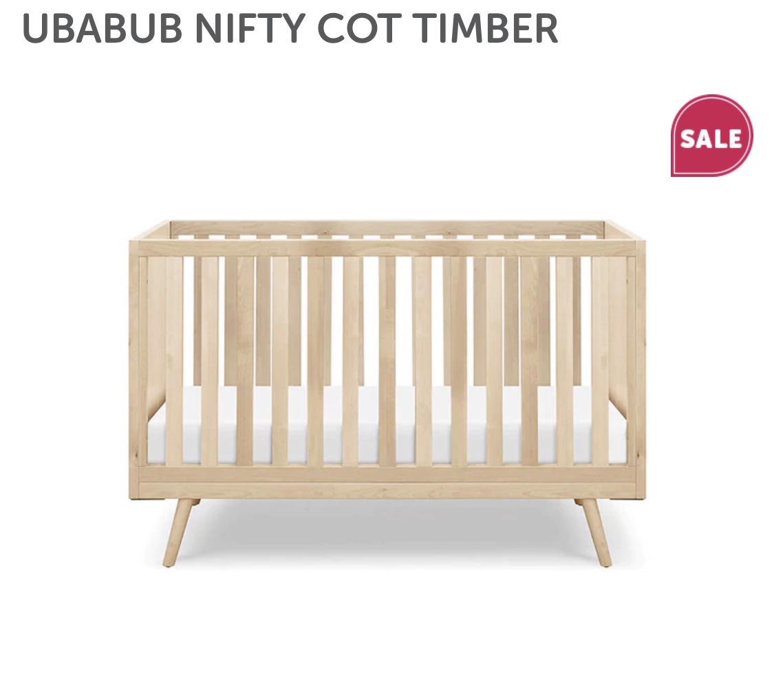 Ubub Nifty Cot Timber