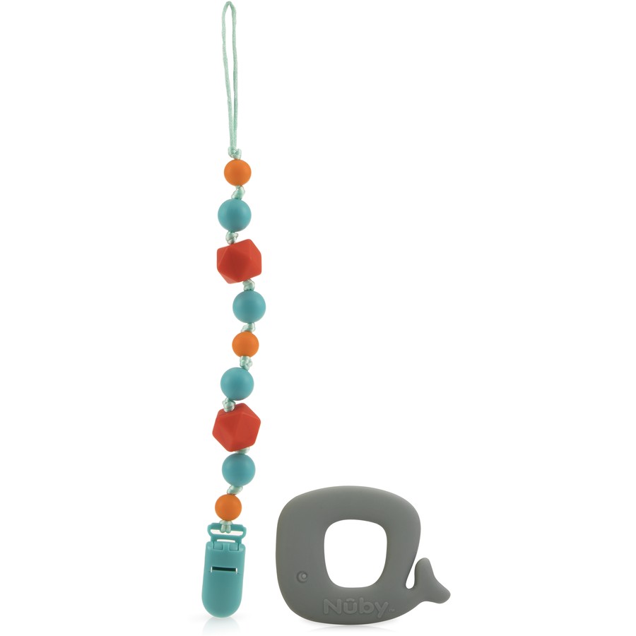 Nuby Beaded Pacifier with Teether