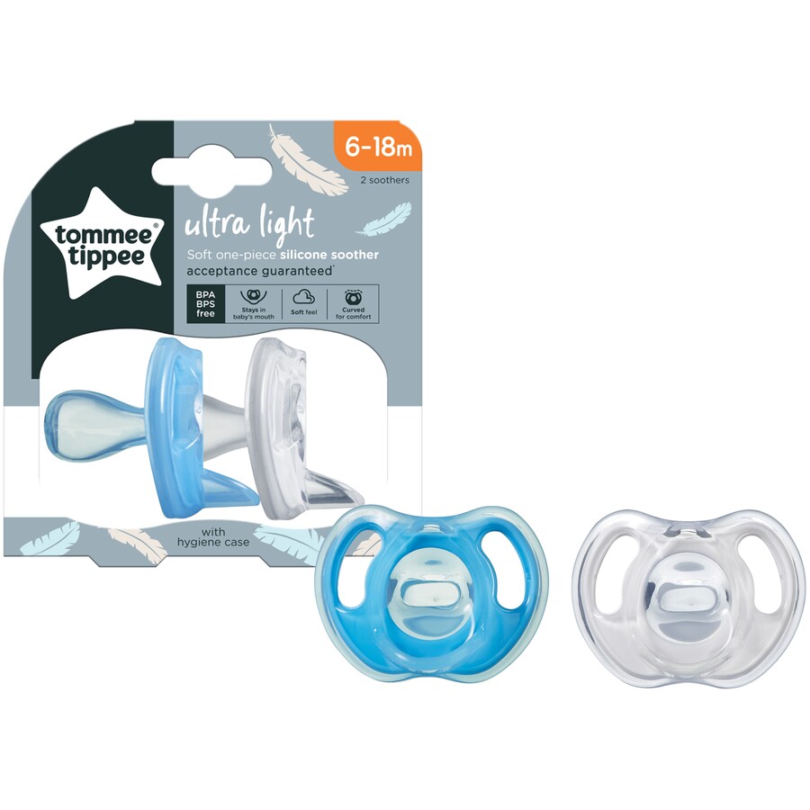 Tommee Tippee Silicone Soother 6-18 Month 2 Pack