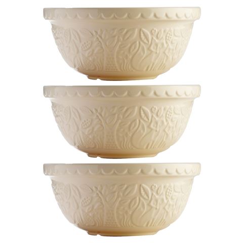 Mason Cash In The Forest Mixing Bowl Fox Cream Set 3pce