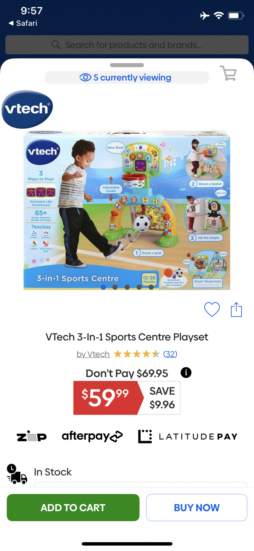 Vtech 3-in-1 sports centre playset