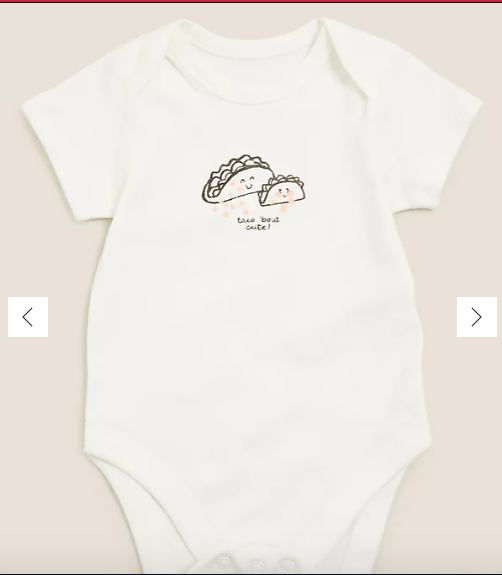 Pure Cotton Slogan Bodysuit (7lbs-12 Mths)