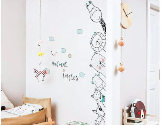 Peeping Friends Nursery Wall Sticker