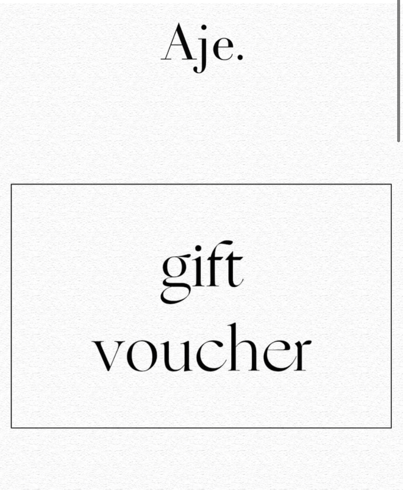 Aje Gift Voucher