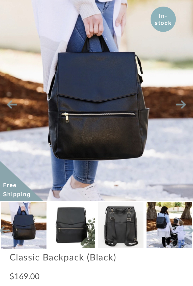 Nappy Bag - Hannah Henry Apparel