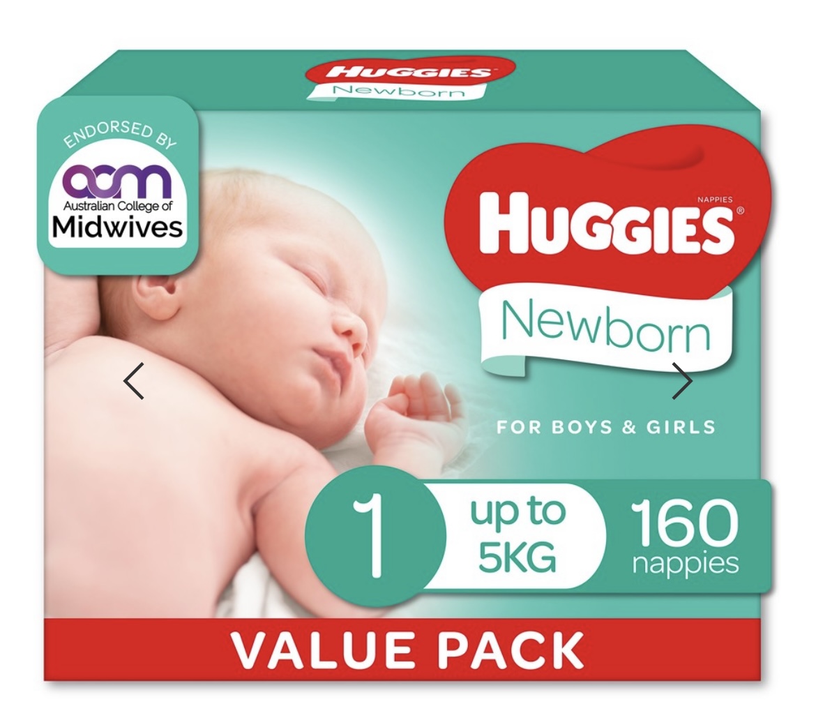 Huggies Ultimate Nappies Size 1 Newborn