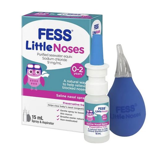Fess little nose spray and aspirator
