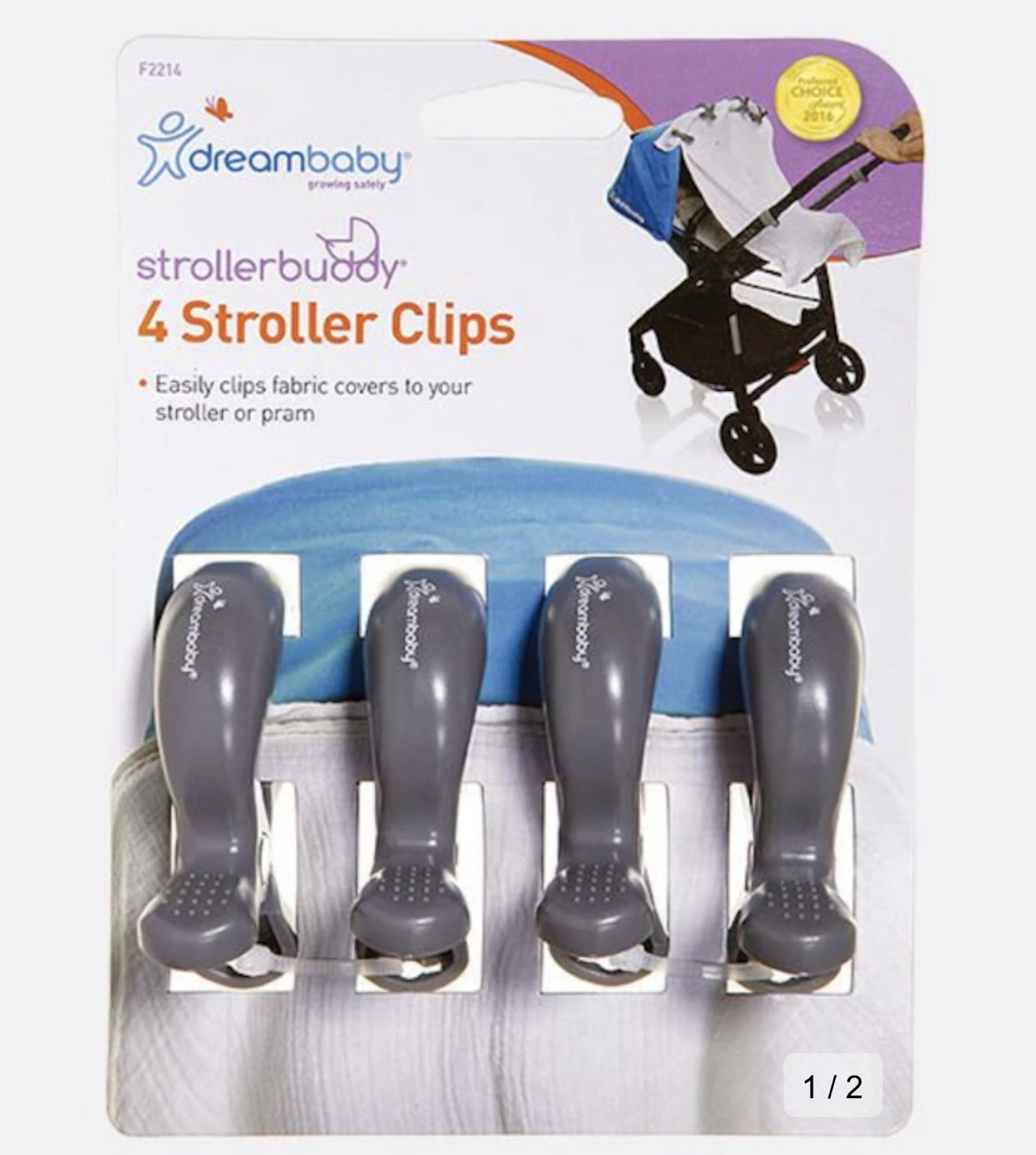 Dreambaby Strollerbuddy Stroller Clips 4 Pack