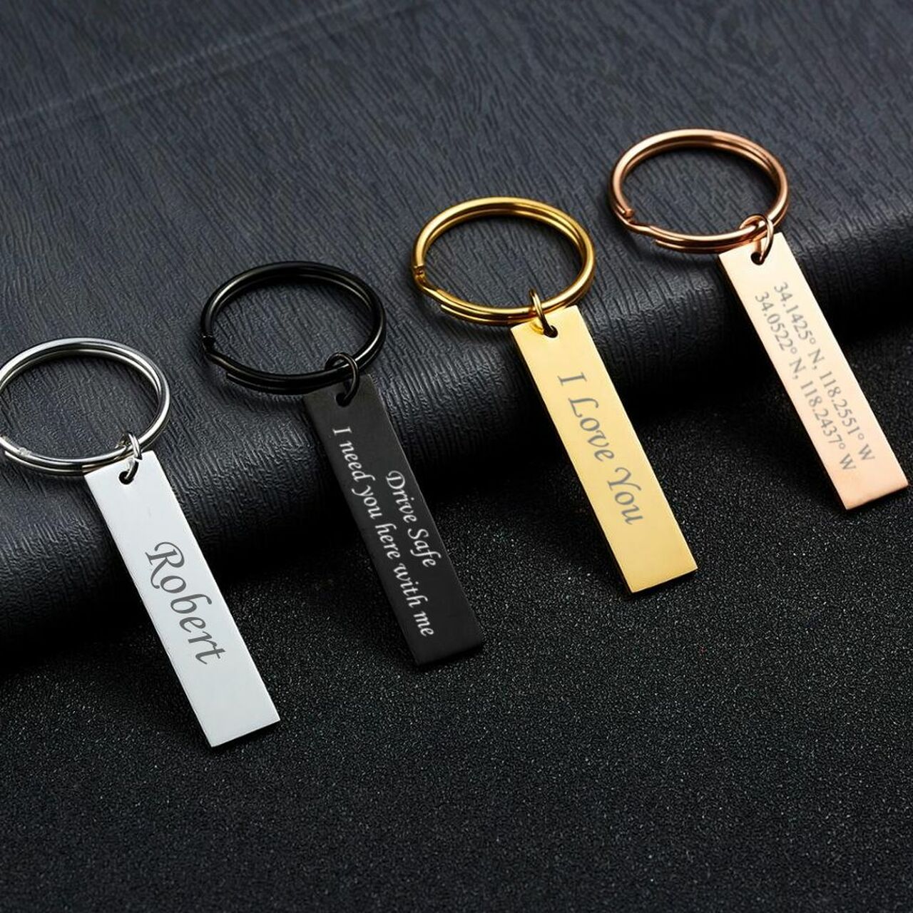 Personalized Quality Stainless Steel Custom Keychain Personalized Keychain Personalized Quality Stainless Steel Custom Keychain