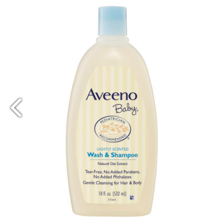 Aveeno Baby Daily Moisture Lightly Scented Wash & Shampoo 532mL