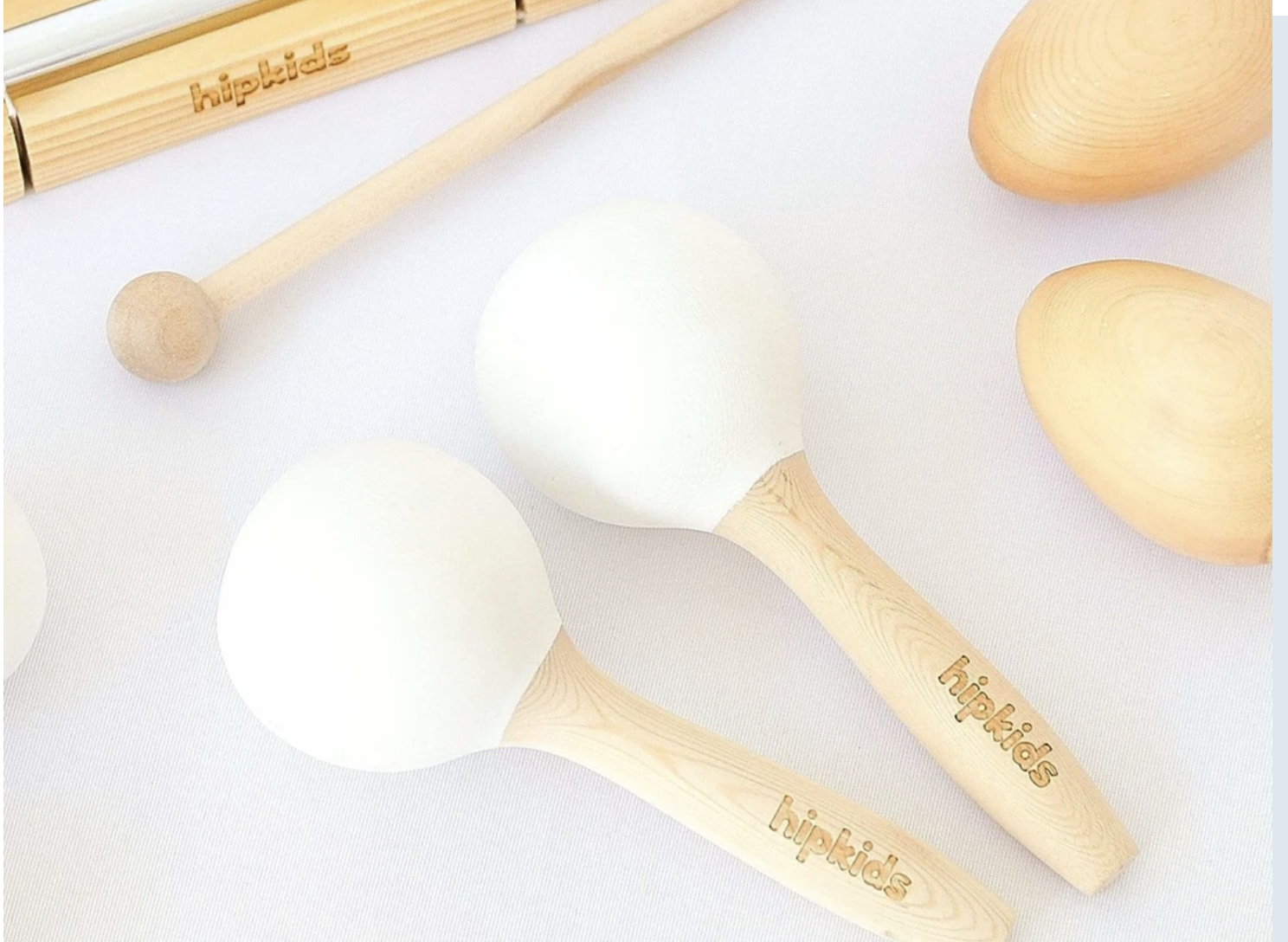 White HipKids Maracas