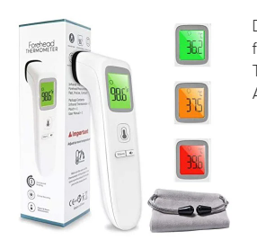 Digital forehead thermometer