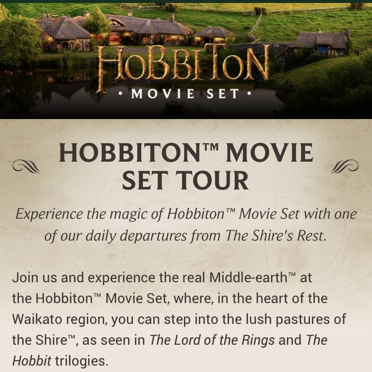 Hobbiton Tour for Peter
