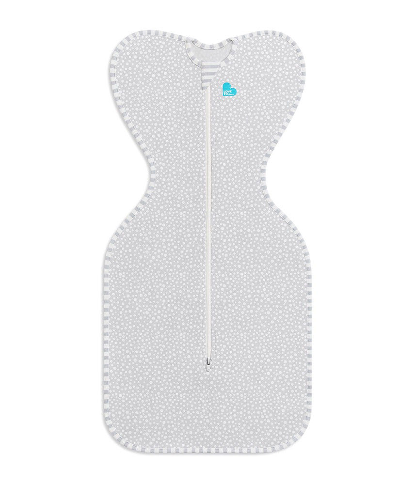 Love To Dream Swaddle Up Bamboo 1.0 Tog Wave Dot Grey Newborn - Swaddles | Baby Bunting