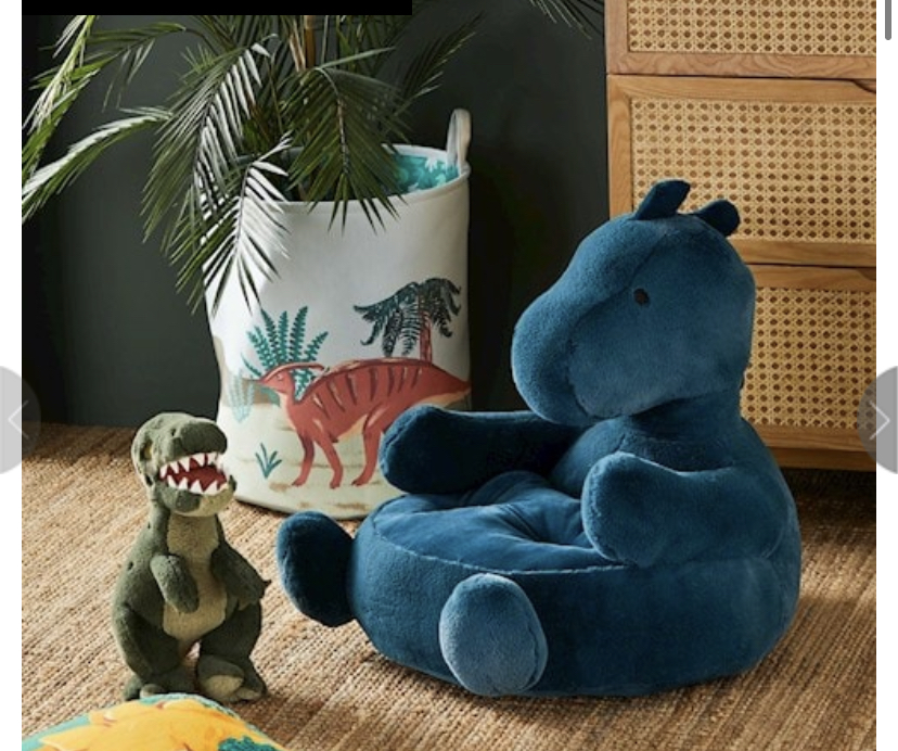 Adairs Kids Animal Blue Dino Cuddle Chair
