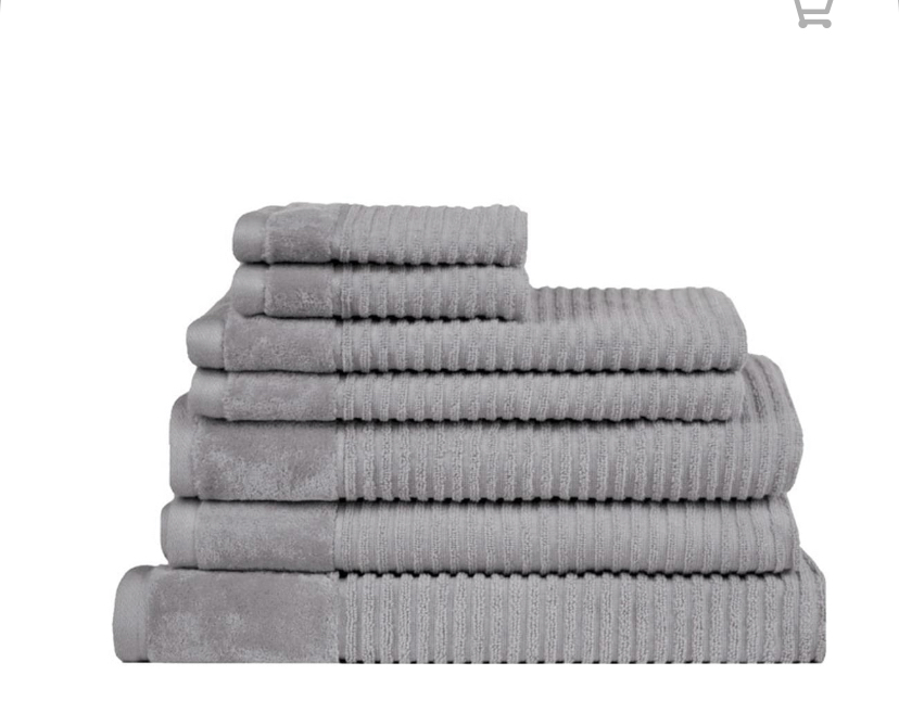 Jenny Mclean Royal Excellency 600GSM 7PC Bath Linen Set - Silver