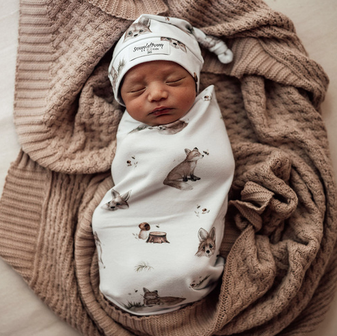 Fox | Snuggle Swaddle & Beanie Set