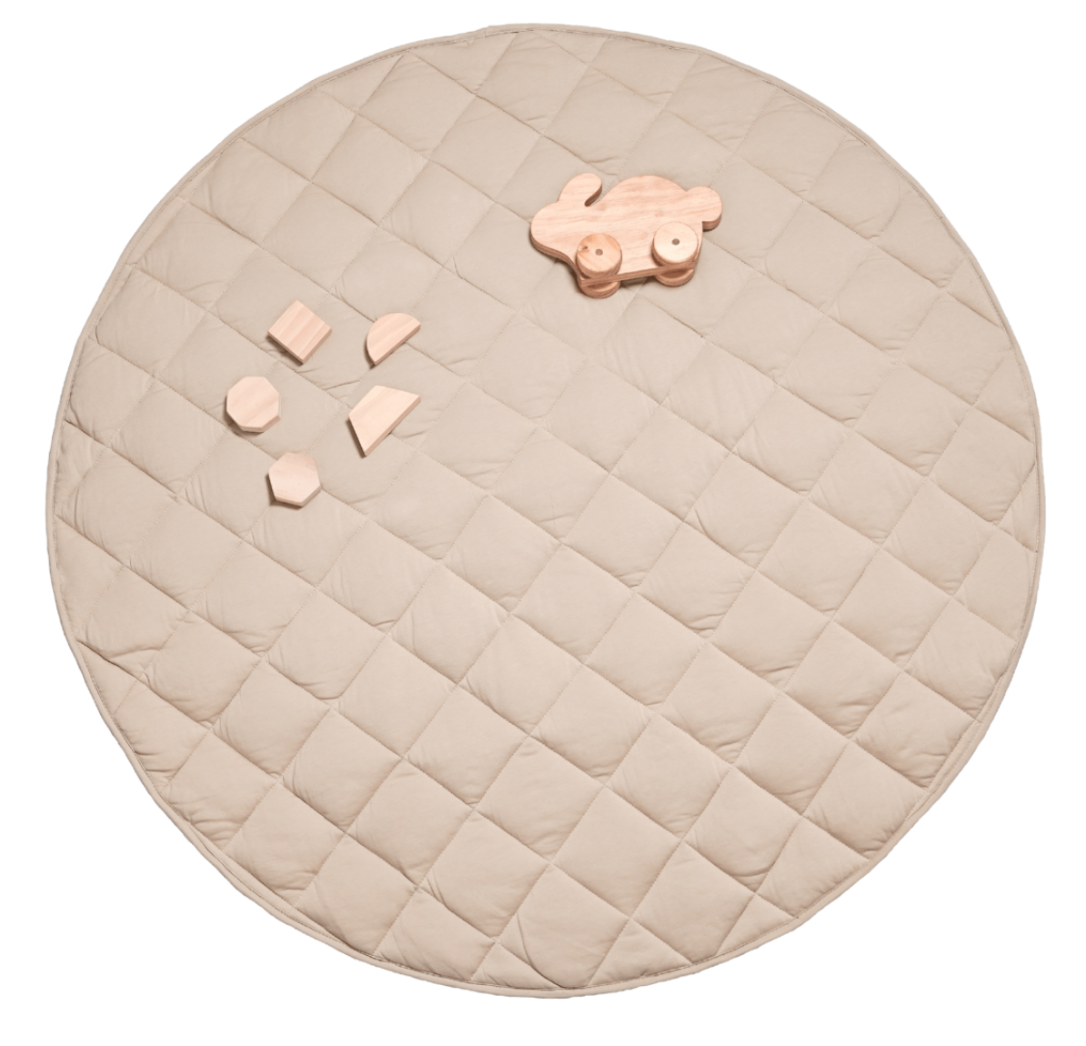 JERSEY QUILTED PLAY MAT (WATERPROOF BACKING) - WHEAT