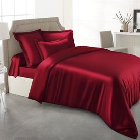 Satin Bed sheets - Red