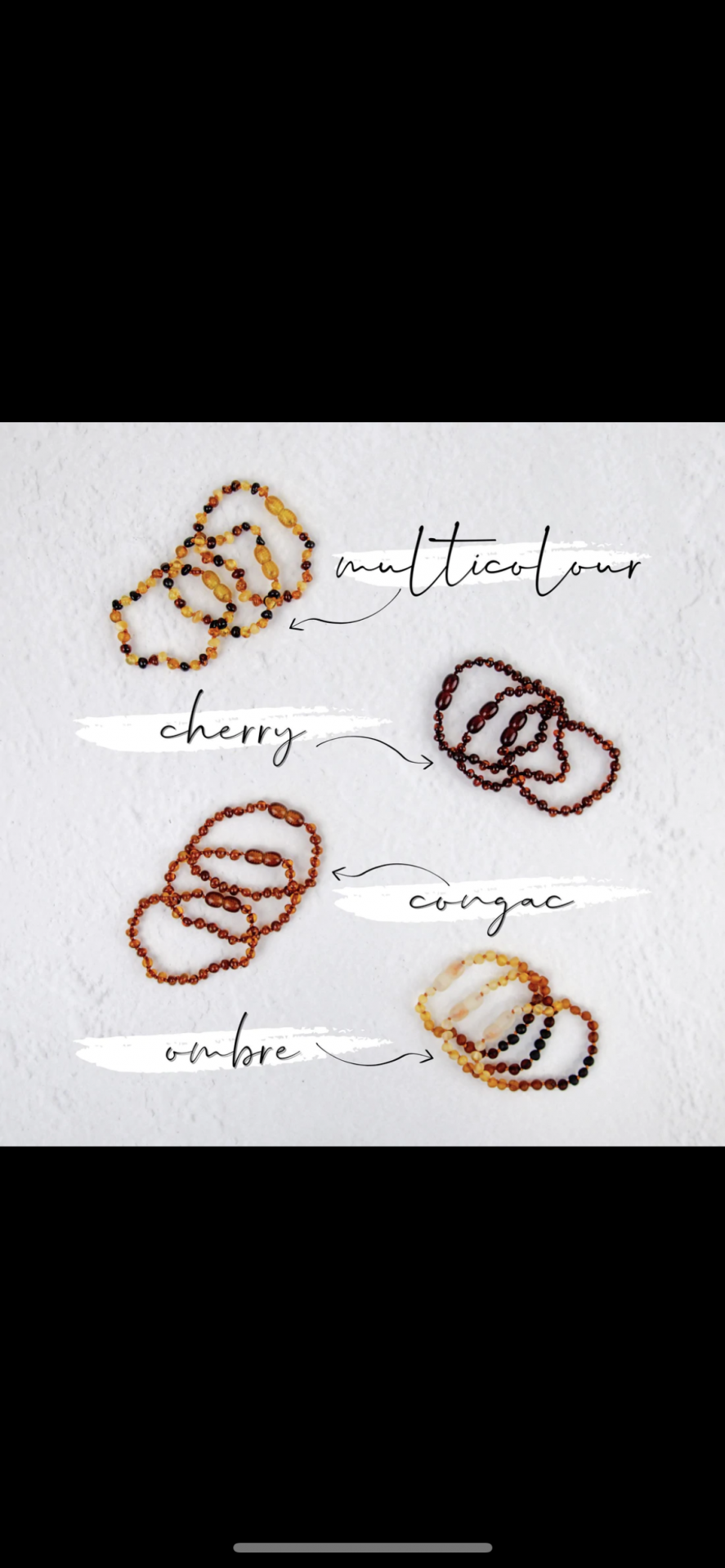 Amber Teething Necklace or Bracelet