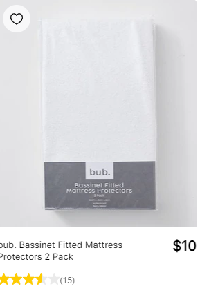 Bassinet Fitted Mattress Protectors