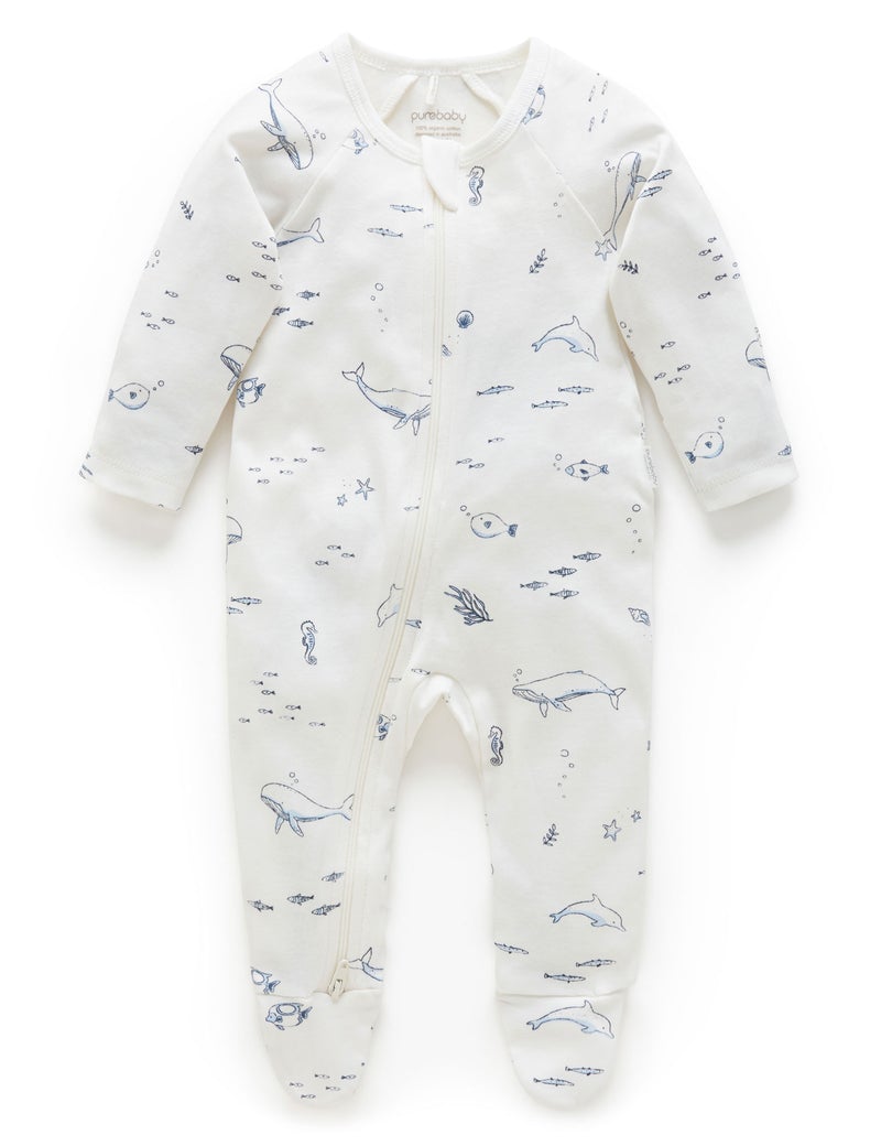 Baby zip growsuits