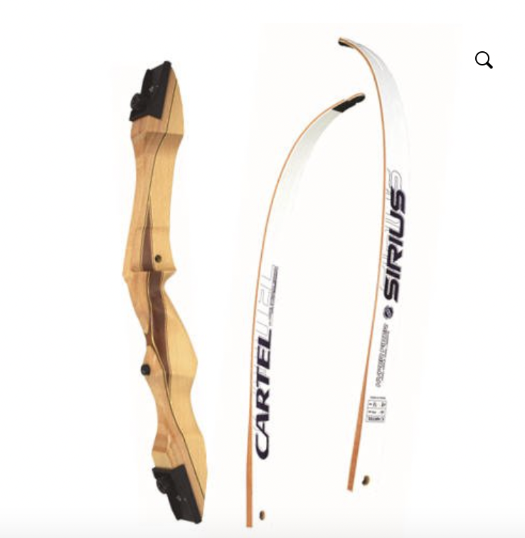 2x Wood Recurve Bows