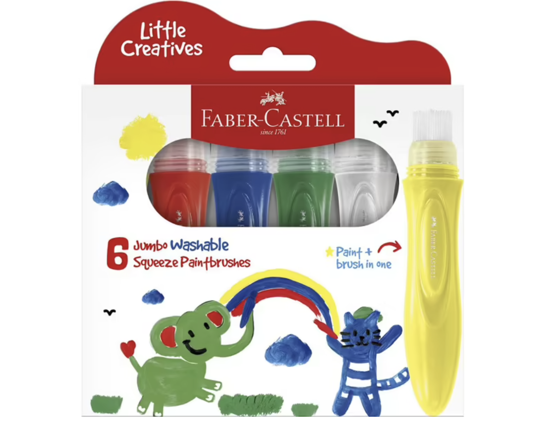 Faber-Castell Little Creatives Squeezing Paintbrushes